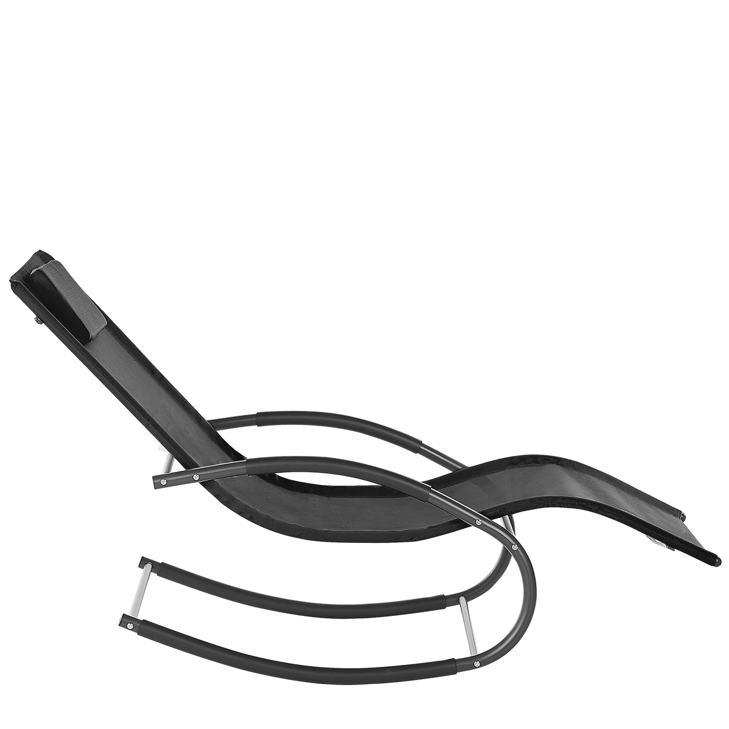 Gartenliege Stahl Textilbespannung schwarz Schaukelfunktion CARANO II