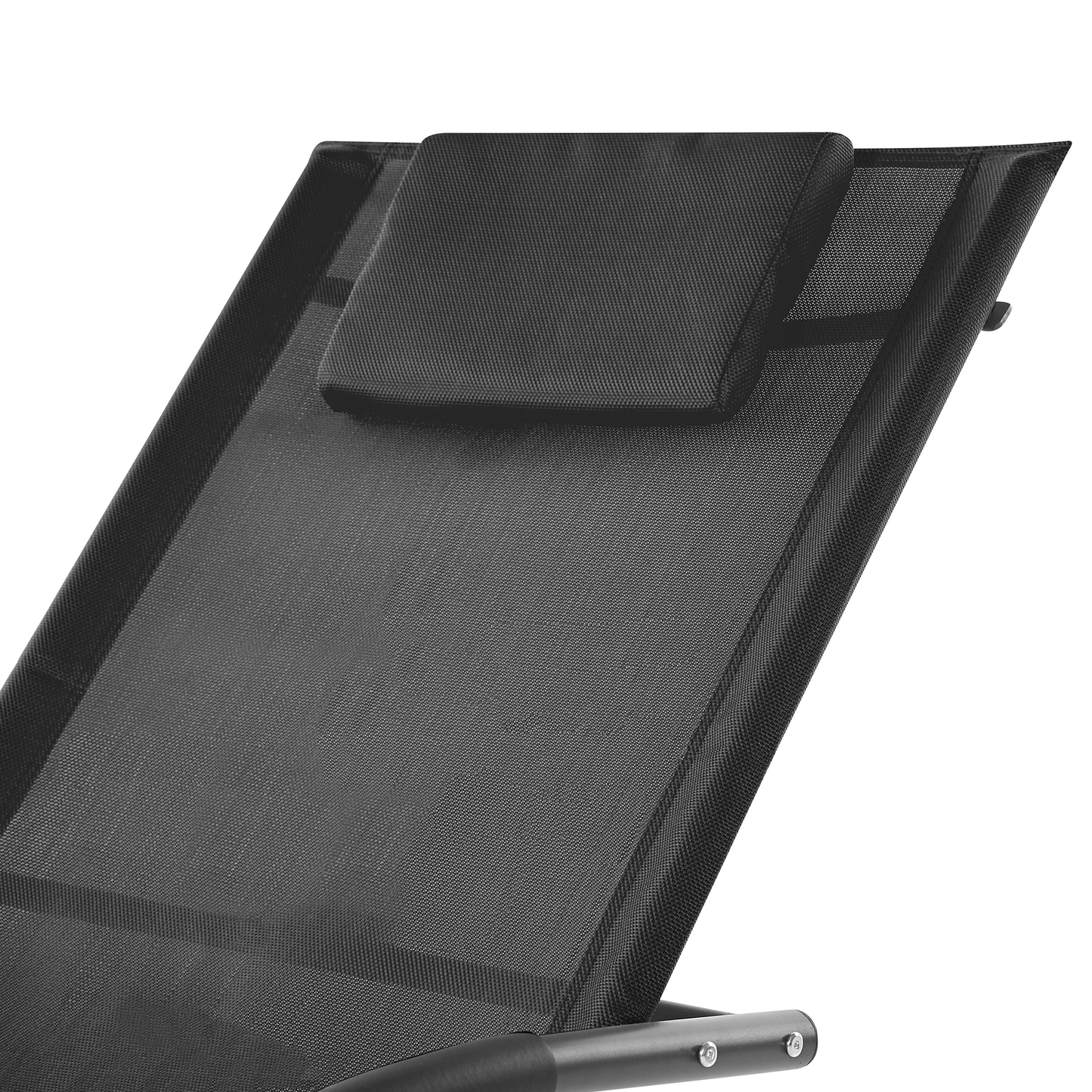 Gartenliege Stahl Textilbespannung schwarz Schaukelfunktion CARANO II