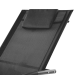 Gartenliege Stahl Textilbespannung schwarz Schaukelfunktion CARANO II