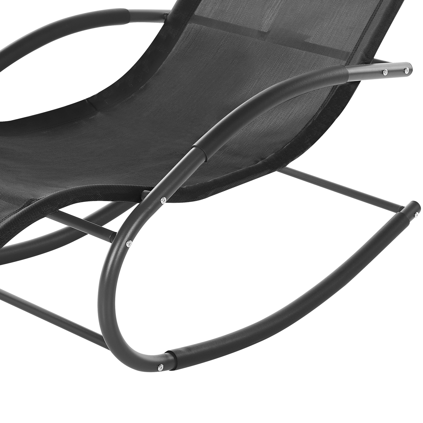 Gartenliege Stahl Textilbespannung schwarz Schaukelfunktion CARANO II