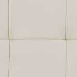 Lederbett weiss Lattenrost 180 x 200 cm LILLE