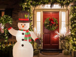 Aufblasbare Weihnachtsdekoration Schneemann mit LED-Beleuchtung weiss 200 cm RUKA