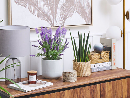 Kunstpflanze im Blumentopf 42 cm LAVENDER PLANT