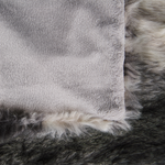 Kuscheldecke TAZA Stoff 180 x 220 cm Grau