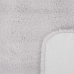 Kunstfell-Teppich Kaninchen grau 90 cm UNDARA