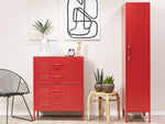 Büroschrank FROME Metall Rot