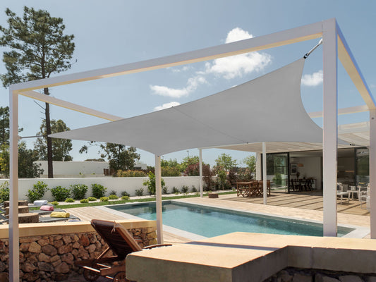 Sonnensegel LUKKA 300 cm 300 cm Grau
