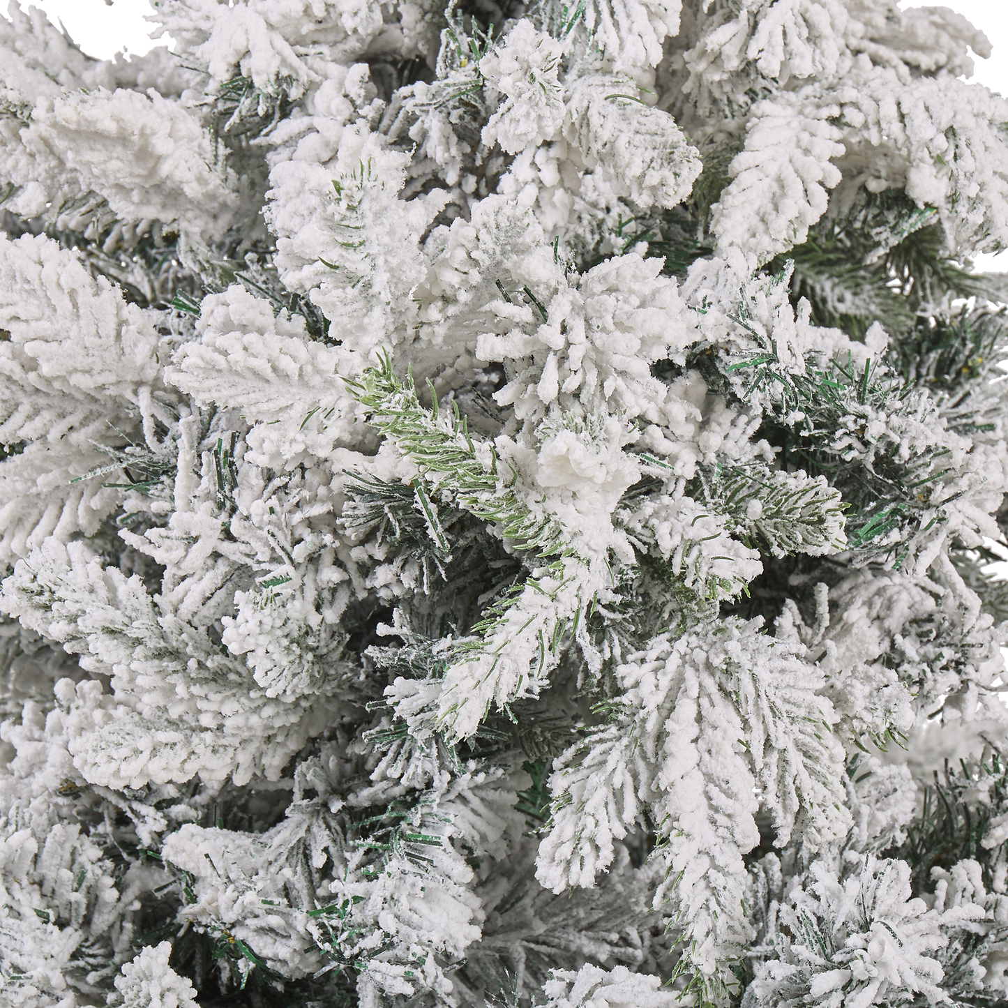 Künstlicher Weihnachtsbaum schneebedeckt 120 cm weiss TOMICHI
