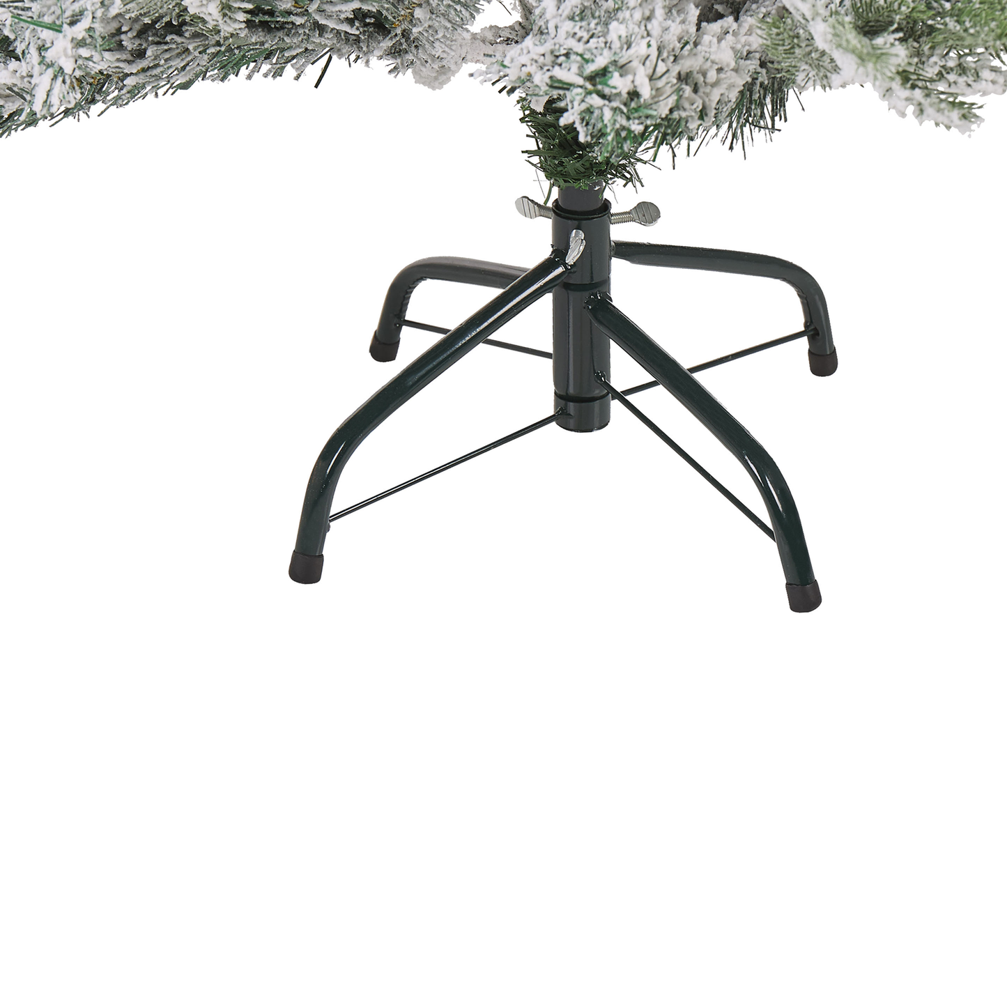 Künstlicher Weihnachtsbaum schneebedeckt 120 cm weiss TOMICHI