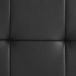 Wasserbett schwarz Leder 180 x 200 cm LILLE