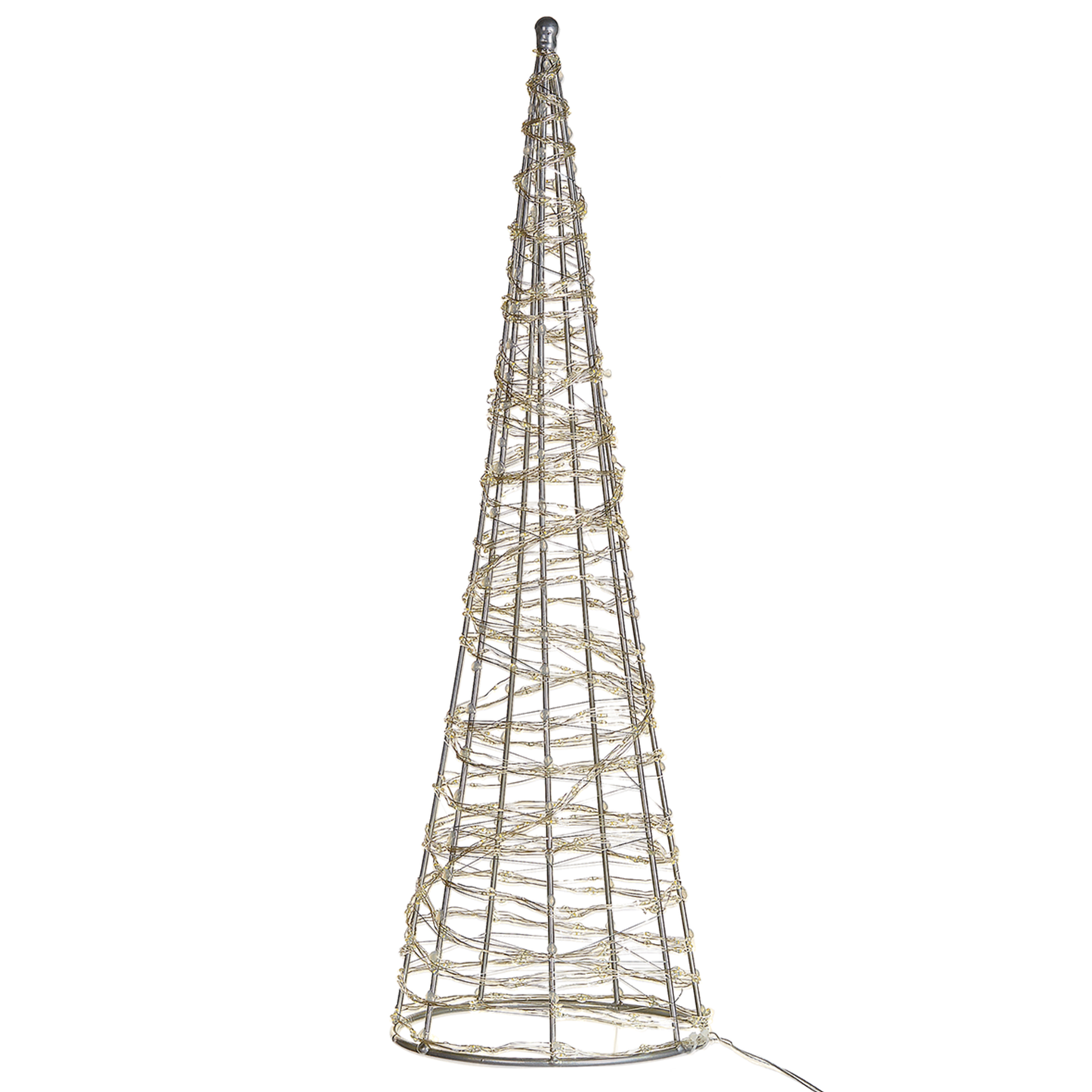 Outdoor Weihnachtsbeleuchtung LED silber Tannenbaum 57 cm KOTALA