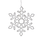 Wanddekoration 3er Set Schneeflocke LOHELA Metall 30/39/50 cm Silber
