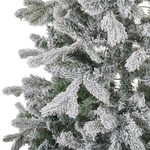 Künstlicher Weihnachtsbaum mit LED Beleuchtung schneebedeckt 120 cm weiss TATLOW