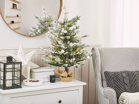 Künstlicher Weihnachtsbaum mit Schnee bestreut 90 cm grün RINGROSE