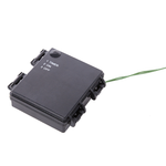 Weihnachtsgirlande weiss mit LED-Beleuchtung Schnee bedeckt 180 cm WHITEHORN