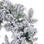 Dekokranz weiss mit LED-Beleuchtung Schnee bedeckt ⌀ 70 cm SUNDO