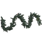 Weihnachtsgirlande grün mit LED-Beleuchtung 270 cm TENALA
