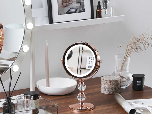 Kosmetikspiegel LED CLAIRA Roségold