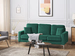 3-Sitzer Sofa Samtstoff smaragdgrün GAVLE