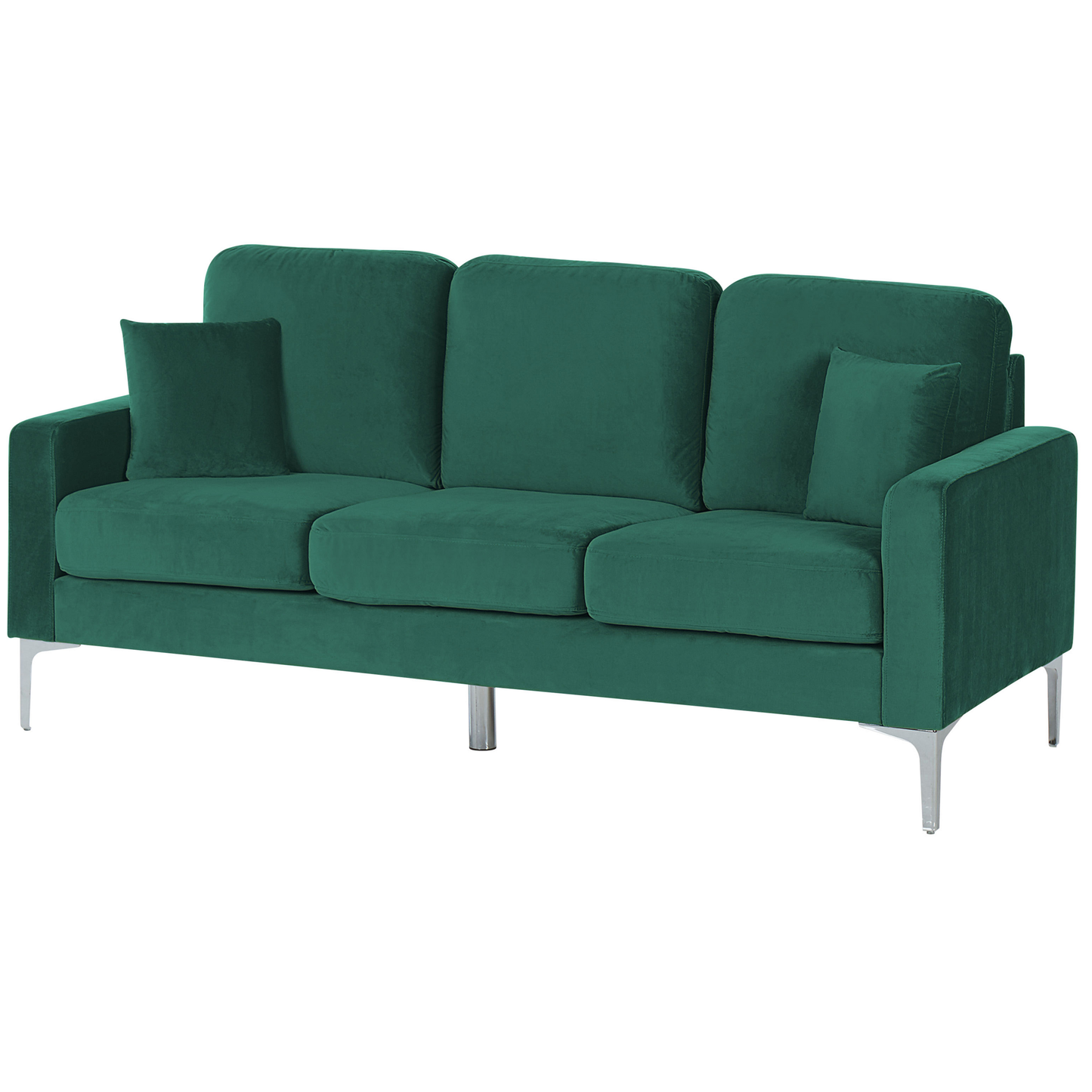 3-Sitzer Sofa Samtstoff smaragdgrün GAVLE