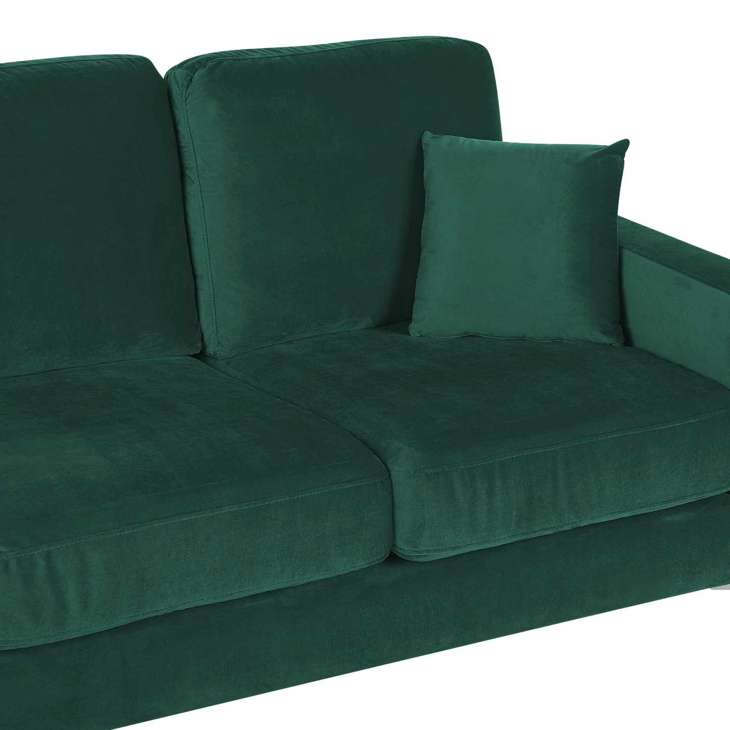 3-Sitzer Sofa Samtstoff smaragdgrün GAVLE