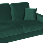 3-Sitzer Sofa Samtstoff smaragdgrün GAVLE