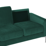 3-Sitzer Sofa Samtstoff smaragdgrün GAVLE