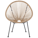 Bistro Set ACAPULCO II Polyrattan Naturfarben