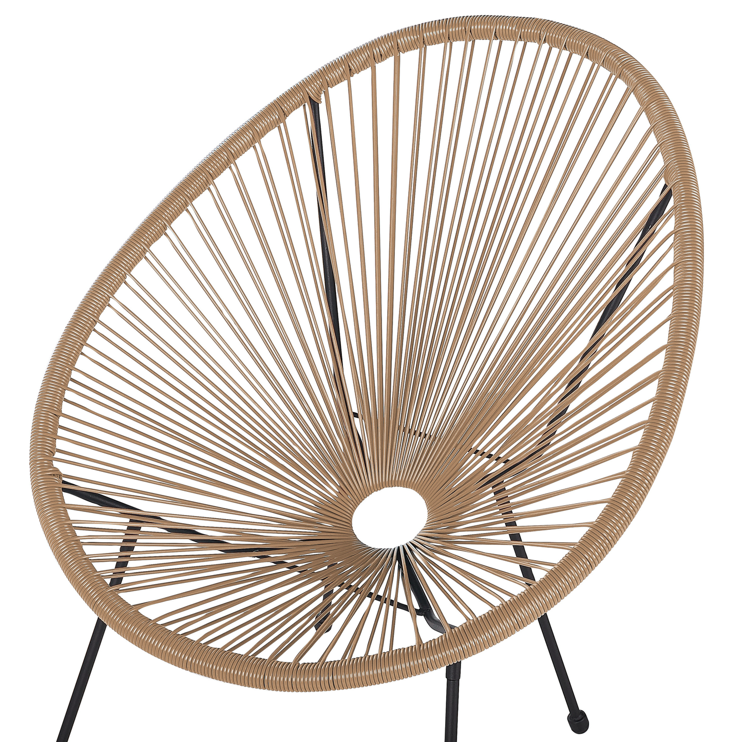 Bistro Set ACAPULCO II Polyrattan Naturfarben