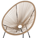 Bistro Set ACAPULCO II Polyrattan Naturfarben