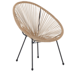 Bistro Set ACAPULCO II Polyrattan Naturfarben