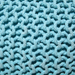 Pouf hellblau ⌀ 40 cm CONRAD