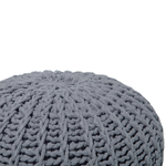 Pouf dunkelgrau ⌀ 50 cm CONRAD II
