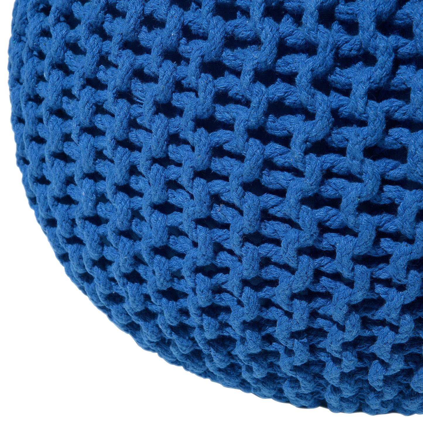 Pouf blau ⌀ 50 cm CONRAD