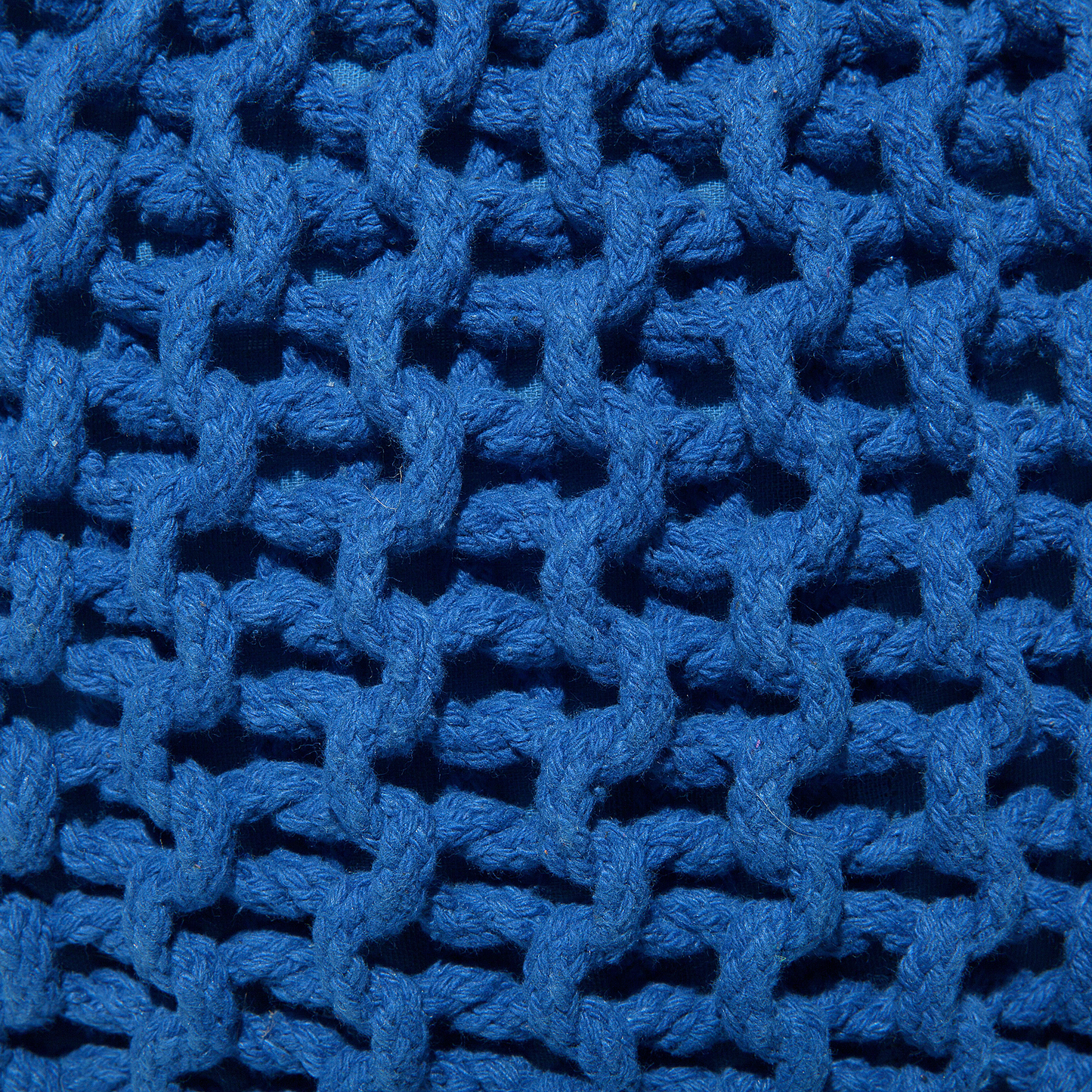 Pouf blau ⌀ 50 cm CONRAD