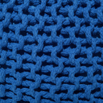 Pouf blau ⌀ 50 cm CONRAD