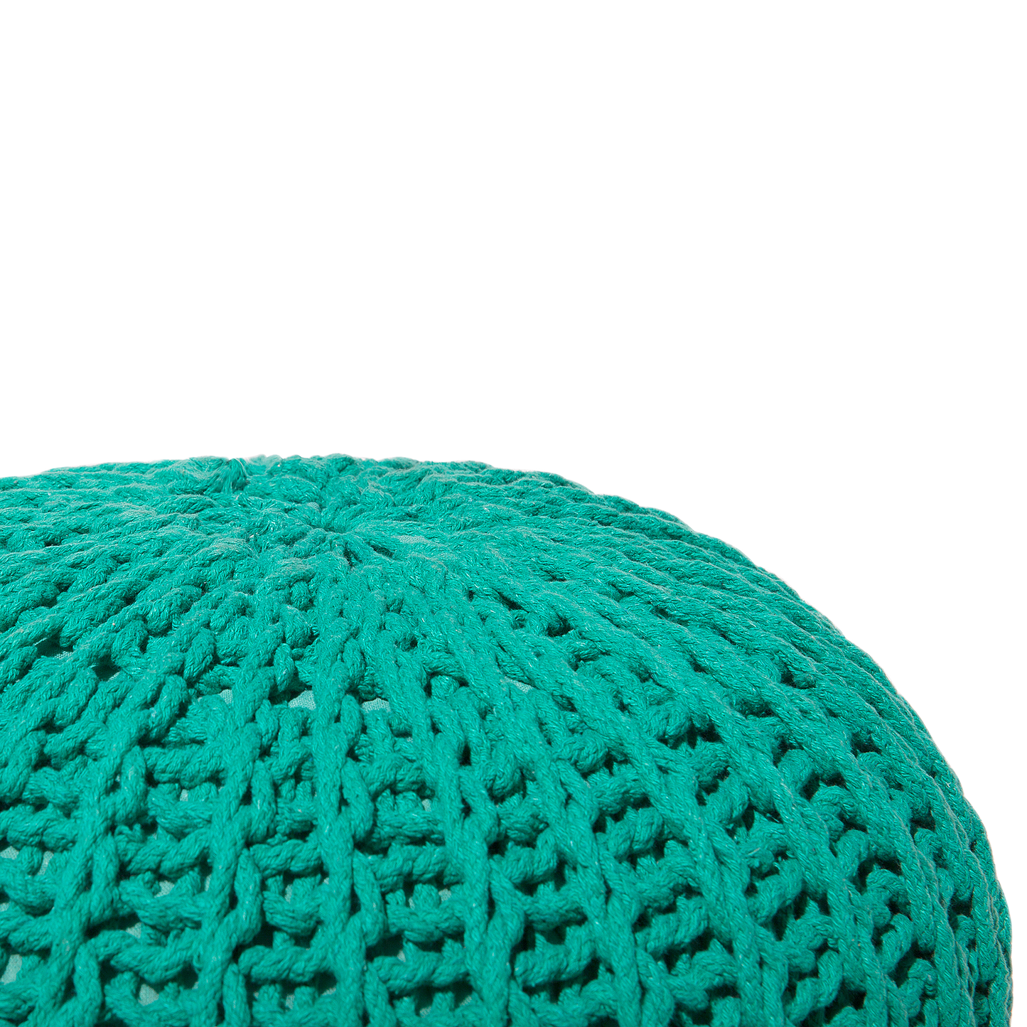 Pouf smaragdgrün ⌀ 50 cm CONRAD II