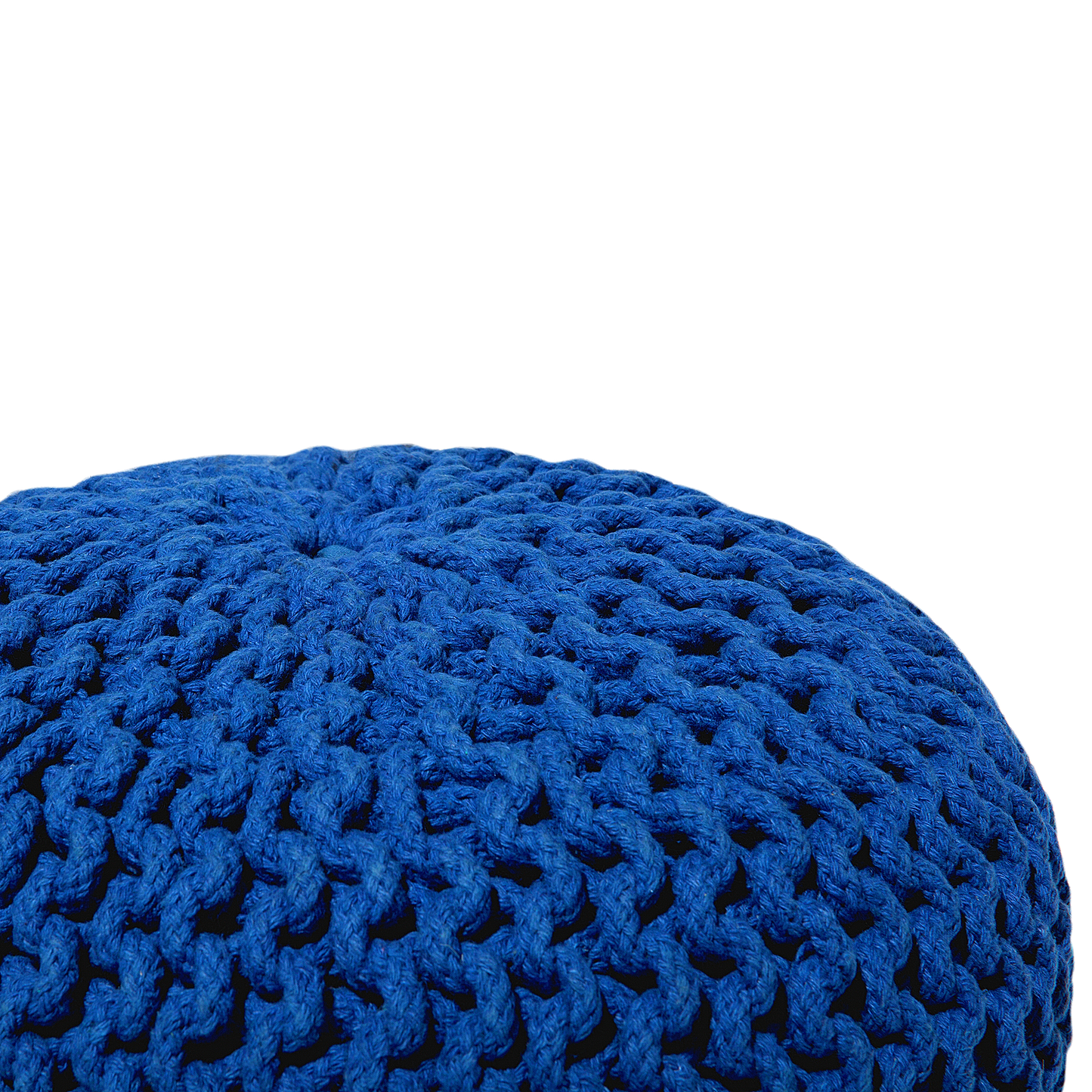 Pouf kobaltblau ⌀ 40 cm CONRAD