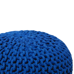 Pouf kobaltblau ⌀ 40 cm CONRAD