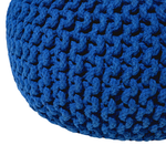 Pouf kobaltblau ⌀ 40 cm CONRAD
