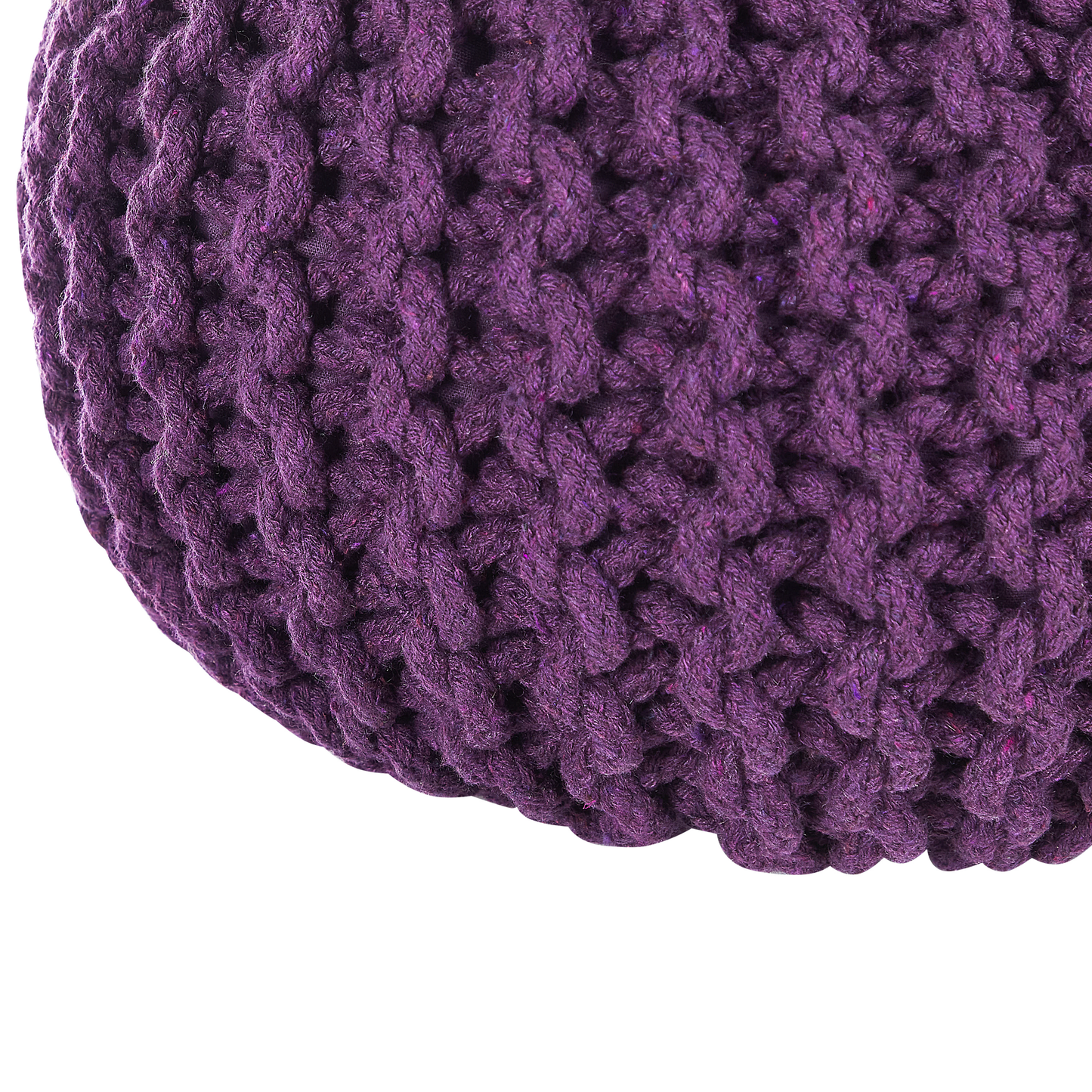 Pouf lila ⌀ 40 cm CONRAD