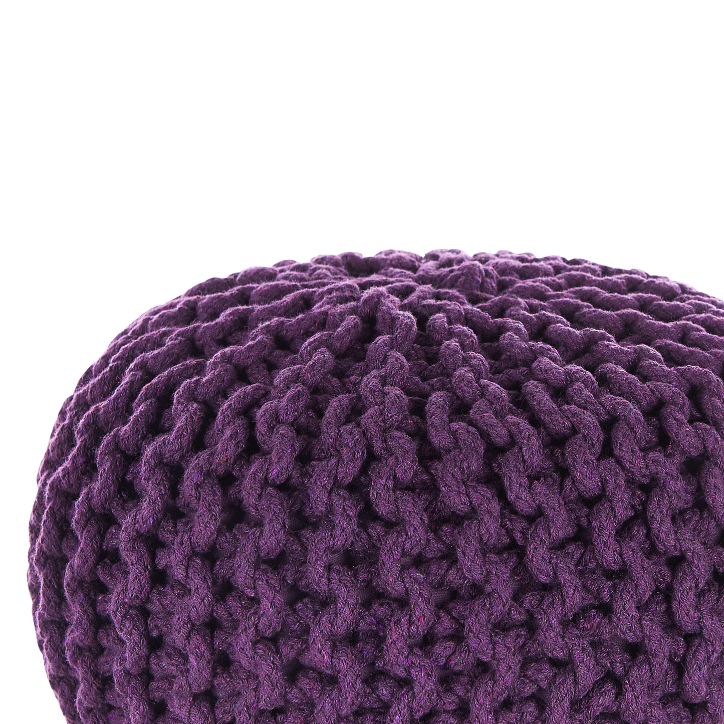 Pouf lila ⌀ 40 cm CONRAD