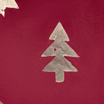 Dekokissen 2er Set CUPID Samtstoff 45 x 45 cm Rot Weihnachtsmotiv