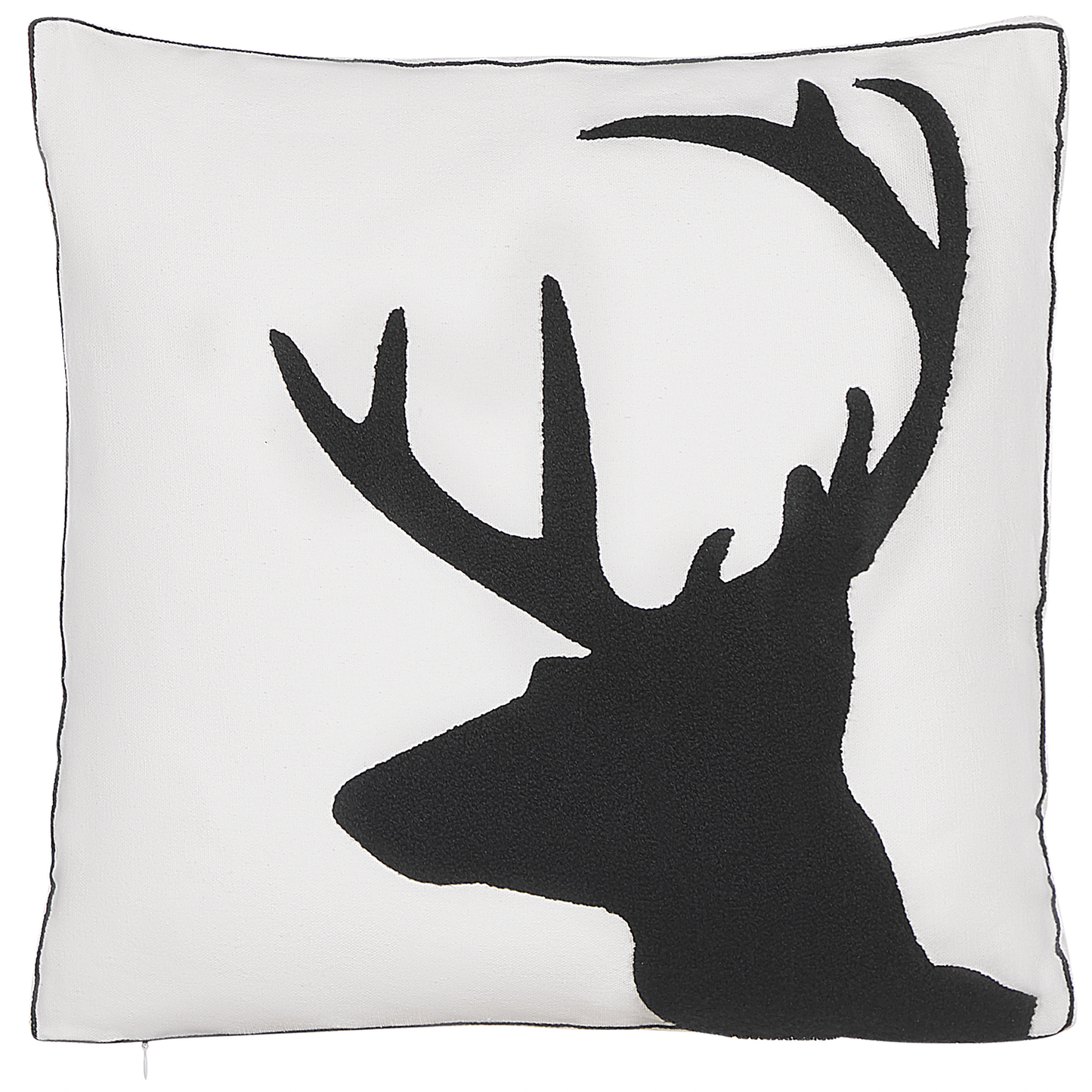 Dekokissen 2er Set SHADRACK Baumwolle 45 x 45 cm Weiss Weihnachtsmotiv