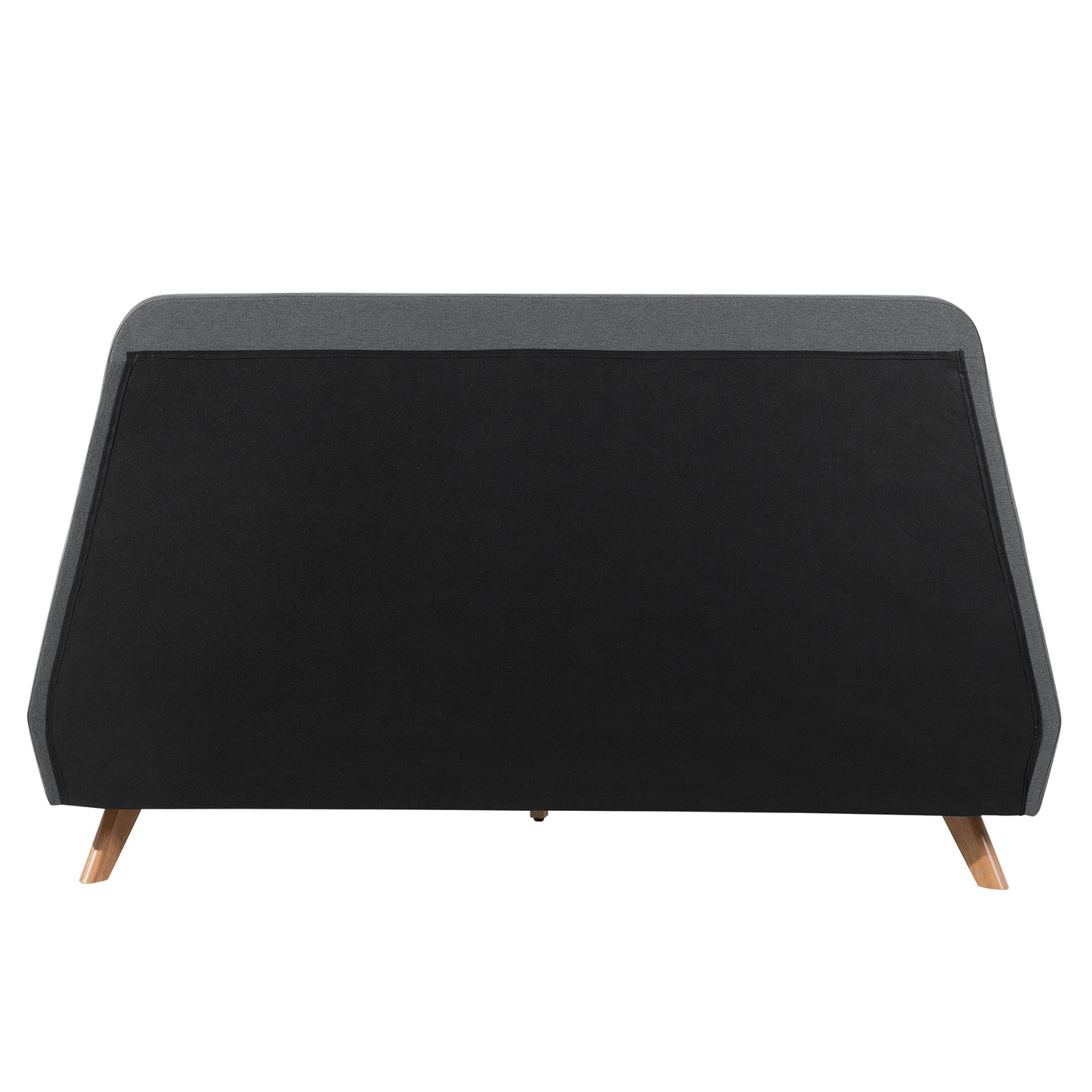 Bett mit Lattenrost Stoff VIENNE 160 x 200 cm Grau