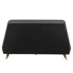Bett mit Lattenrost Stoff VIENNE 160 x 200 cm Grau
