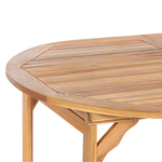 Ausziehbarer Gartentisch MAUI 160/220 cm 100 cm Akazienholz Hellbraun