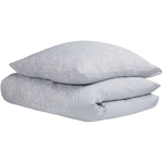 Bettwäsche-Set MORNINGSIDE Baumwollsatin 135 x 200 cm Grau
