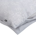 Bettwäsche-Set MORNINGSIDE Baumwollsatin 135 x 200 cm Grau