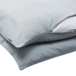 Bettwäsche-Set AVONDALE Baumwollsatin 200 x 220 cm Grau
